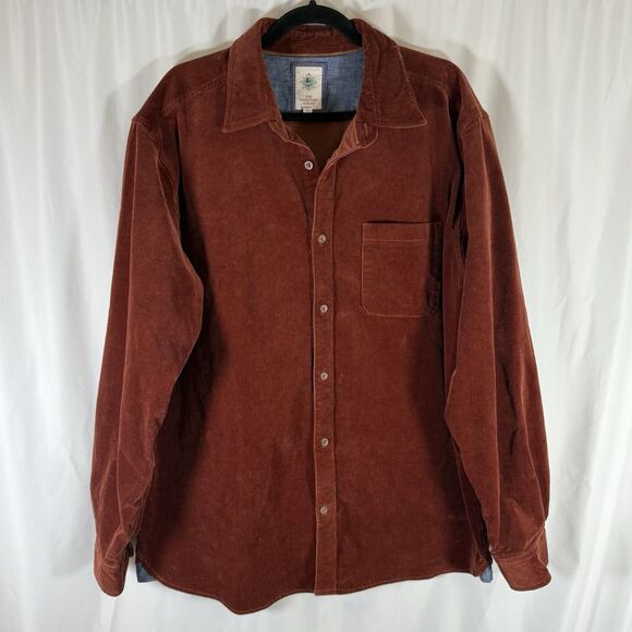 Territory Ahead Other - The Territory Ahead Jacket Mens XL Brown Corduroy Button Front Pockets Cotton Bl